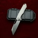LEMIFSHE New Neutralizer  Titanium Handle Ceramic Bearing Pocket EDC Tool Kitchenware Hunt Camping 154CM Outdoor Folding Knife - Image 9
