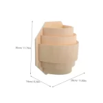 Heat Resistant Light Wood Sauna Lampshade Relaxing Spa Wood Color Lightweight Sauna Lamp Sauna Lamp Bright Illumination