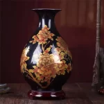 New Chinese Style Vase Jingdezhen Yellow Crystal Glaze Flower Vase Home Decor Handmade Shining Famille Rose Vases - Image 20