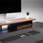Wooden Storage Box Office Desktop Storage Tray Modern Multifunctional Square Organize Boxes Computer Storage Rack Accessories