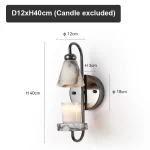 Modern Luxury Marble Wall Sconce Candle Holder Natural Stone Wall Lamp for Bedroom Living Room Home Decor Bedside Lighting - Image 7