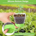Silicone Plant Grow Pots Nursery Pots Cup Starting Growing Pot Flower Plant Container Vegetable Planter Greenhouse Growing Tools - Image 4