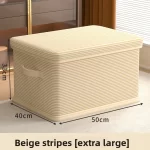 Clothes Storage Box Household Large-capacity Wardrobe Snacks Toys Layered Finishing Artifact Folding Storage Box Basket with Lid - Image 13