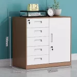 3/4/5 Drawer Office Filing Cabinet Lock Dividers Storage Filing Cabinets Living Room Organizer Cabinet Kitchen Home Furniture - Image 7