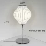 Nelson bubble floor lamp wabi sabi white ufo Silk lamp Danish designer Living Room Sofa Side Bedroom Bedside Standing Led Lamp - Image 14