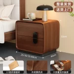 Display Trendy Nightstand Storage Modern Luxury Nightstand Aesthetic Vintage Mesita Bedroom Furniture - Image 10