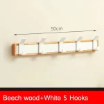 Walnut Coat Wall Hook Wall Hanging Coat Rack for Bathroom Kitchen Bedroom Hallway Wall Hooks Coat Clothes Holder - Image 12
