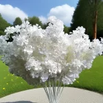10pcs white branch snow Gypsophila Artificial plants cherry blossom wedding arch decoration artificial flower