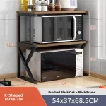 Kitchen Storage Rack Countertop Spice Oven Microwave Shelf Desktop Organizer Accessories European Style 3 Layers No Drilling - Image 7
