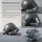Turtle Tea Pet 8cm Black Basalt Handcrafted Zen Feng Shui Longevity Figurine Tea Ceremony Home Office Decor Tea Lovers Gift - Image 6