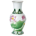 Home Ceramics Lotus Vases Ornaments Buddha Hall Worship Accessories Living Room Flower Arrangement Vase Decoration Crafts - Image 6