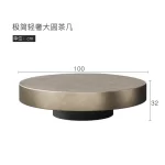 Designer Stainless Coffee Tables European Luxury Round Tea Table Living Room Furniture Italian Tempered Glass Furniture Home - Image 14