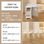 Modern Nordic Dining Tables For 8 People Elegant Design Premium Dining Tables French Glamour Table A Manger Pliante Furniture - Image 9