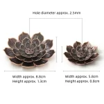 Alloy Incense Burner Lotus Multi-hole Wire Stick Holder Household Antique Incense Plate for Buddha Incense Holder Home Decor - Image 6