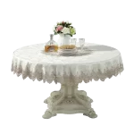 European Style Round Tablecloth, Elegant Lace Tablecloth, Dining Table Cloth, Kitchen Table Cover, Decorative Towel - Image 7
