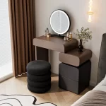 Suspended Dressing Table Mid Century Adult Toiletries Dressing Table Natural Comfortable Comoda Para O Quarto Storage Furniture - Image 3