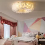 Modern Feather Led Ceiling Lamps Nordic Romantic Warm Bedroom Ceiling Lights Home Lighting Living Room Decor Lamp Luster Fixture - Image 3