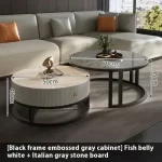 Round Unique Coffee Tables Waterproof Modern Simple Metal Coffee Tables Aesthetic Organizer Muebles De La Sala Home Decoration - Image 32