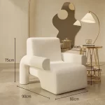 Modern Luxury Sofa Set Floor Lazy Accents Designer Recliner Daybed Sectional Puff Sofa Corner Muebles Living Room Furniture - Image 9