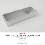 6~10 inch Detroit Style Pizza Pan Deep Dish Pizza Pan, Pizza Pan, Square Baking Pan, Bakeware Kitchenware, Aluminum - Image 9