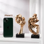 Vilead Couple Statue Lover Sculptures Tabletop Shelf Decor Anniversary Wedding Gift Home Interior Contemporary Mantel Bookshelf - Image 4
