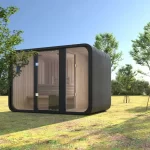 Factory Customized Outdoor Panoramic Sauna Room Round Steam Room Anti Corrosion Anti Cracking Durable Heating Home Spa Sauna - Image 13