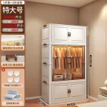 Door Wardrobe Storage Bedroom Organizer Partitions Space Saving Household Simple Closet Clothes Box Vestidores Trendy Furniture - Image 19