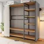 Modern Wardrobes Organizer Closet Storage Bedroom Coat Rack Floor Corner Household Metal Hanger Hat Rack Shelf Home Furniture - Image 26