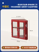Corner Cabinet for Bedroom, Mid-Century Display Shelf for Desktop Collection, Designer Storage Showcase for Home Organizing - Image 7
