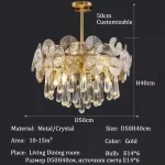 Living Room Luxury Crystal Chandelier Home Decor Items Lustre Modern Ceiling Chandeliers Lights Led Ceiling Light Chandelier - Image 8