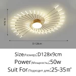 Minimalist Designer LED Ceiling Lamps Suspension Ceiling Lights for Living Room Bedroom Home Decor Indoor Lighting Decoration - Image 14