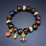 Fashion Ethnic Incense Gray Colored Glaze Bracelet Qin Xiaoxian With Beijing Yonghegong Beast Bangle for Men Women Gift - Image 4
