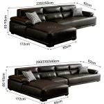 European Luxury Sofas Living Room Wooden 2 Seater Relax Sofa Home Floor Chaise Longue Corner Sectional Furniture Decoration - Image 6