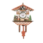 Wooden Hanging Wall Clock Bird Alarm Clock Cuckoo Clocks For Home Decoration Quartz Watch Decorative Home Decor - Image 6