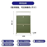 Sideboard Storage Cabinets Modular Combination Metal Frame for Living Room Office Drawers Customizable Large Storage Olive Green - Image 16