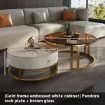 Round Unique Coffee Tables Waterproof Modern Simple Metal Coffee Tables Aesthetic Organizer Muebles De La Sala Home Decoration - Image 9