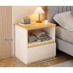 Bedside table Bedroom Home Modern simple bedroom Simple heightening Bedside small cabinet Storage drawer cabinet - Image 9
