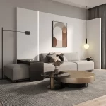 Designer Stainless Coffee Tables European Luxury Round Tea Table Living Room Furniture Italian Tempered Glass Furniture Home - Image 3