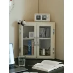 Corner Cabinet for Bedroom, Mid-Century Display Shelf for Desktop Collection, Designer Storage Showcase for Home Organizing - Image 2