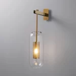 Modern wall sconce light fixture glass bedside hotel bathroom background lamp corridor luminaire home decoration lighting gold - Image 10
