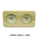 Wood Sauna Thermometer & Hygrometer Wall-Mounted Spa Accessory Mechanical No Battery Required - For Family Hotel Sauna Steam - Image 8