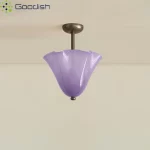 Bauhaus Medieval stained glass Petals Art Creative LED Home Ceiling Lights Lustre Lamps for Living Room Decoration Chandeliers - Image 6