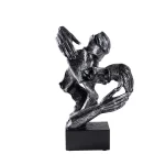 Vilead Couple Statue Lover Sculptures Tabletop Shelf Decor Anniversary Wedding Gift Home Interior Contemporary Mantel Bookshelf - Image 14