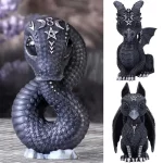 Mythology Creature Figurines Cerberus Unicorn Dragon Griffin Ouroboros Resin Mini Statues Home Decor Gift for Desk Room - Image 2