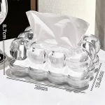 Cloud Design Tissue Box Cover, Home Tissue Boxes,High-End Paper Towel Holder for Living Room Coffee Table,Tabletop Decor - Image 5