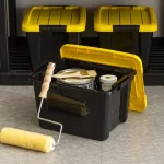 IRIS 20 Qt. Plastic Storage Bins with Lids, Stackable Storage Containers, Totes, 6 Pack - Image 4