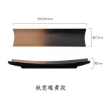 11 inch Japanese style sushi plate ceramic creative rectangular plate dim sum plate personalized retro tableware plating - Image 8