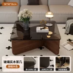 Aesthetic Coffee Table Elegant Design Glam Modern Side Table Space Premium Saving Vintage Sedentary Table Home Furniture - Image 17