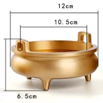 Creative Pure Copper Incense Burner For Buddha, Retro Home Indoor Tea Room Crafts Decor, Aromatherapy Burner, 1Pc - Image 9
