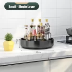 360° Rotating Spice Rack Organizer Seasoning Holder Kitchen Storage Multi-Function Tray Home Supplies for Bathroom Cabinets - Image 11